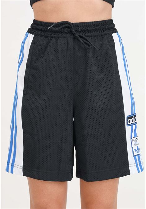 Adibreak Basketball Women's Black Blue and White Shorts ADIDAS ORIGINALS | Shorts | IU2479.