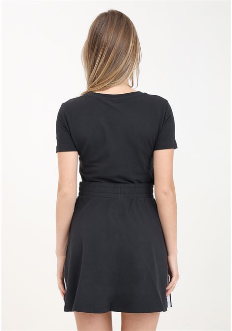Short black 3-stripe trapeze skirt for women ADIDAS ORIGINALS | Skirts | IU2526.