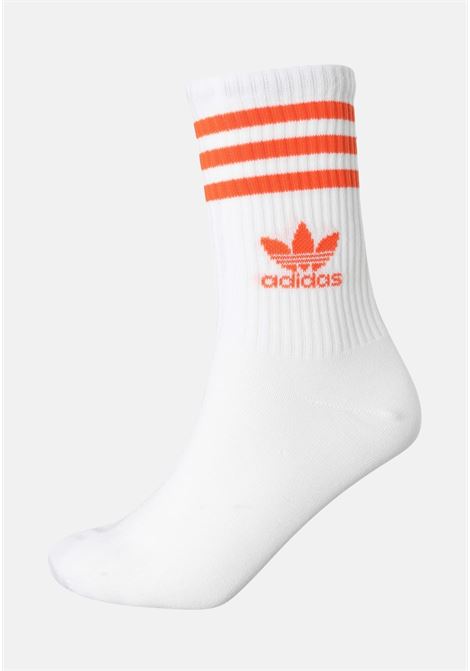 Set of three pairs of white yellow orange and green men's women's socks ADIDAS ORIGINALS | Socks | IU2661.