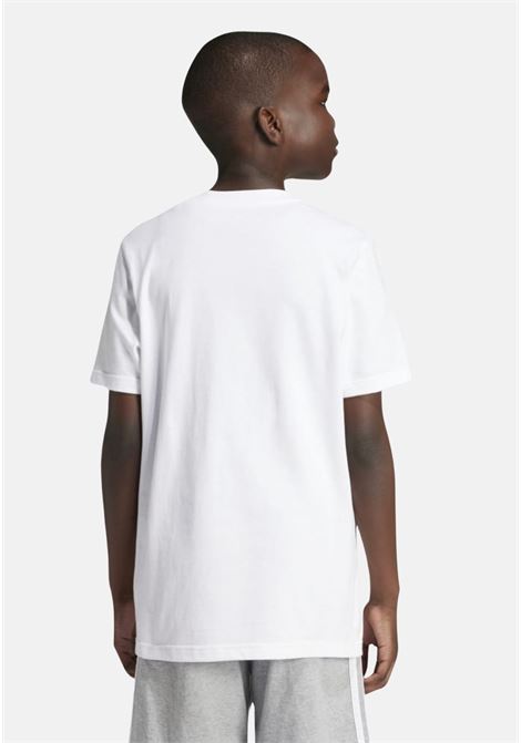 T-shirt a manica corta bianca da bambino con stampa logo ADIDAS ORIGINALS | T-shirt | IW1372.