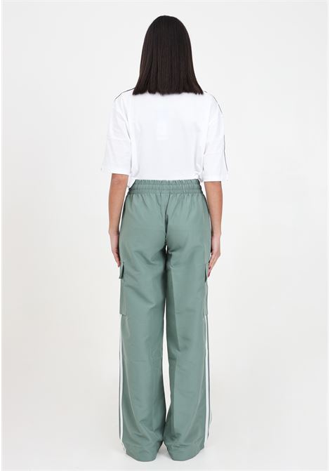Green and white women's Adicolor Cargo trousers ADIDAS ORIGINALS | IZ0716.