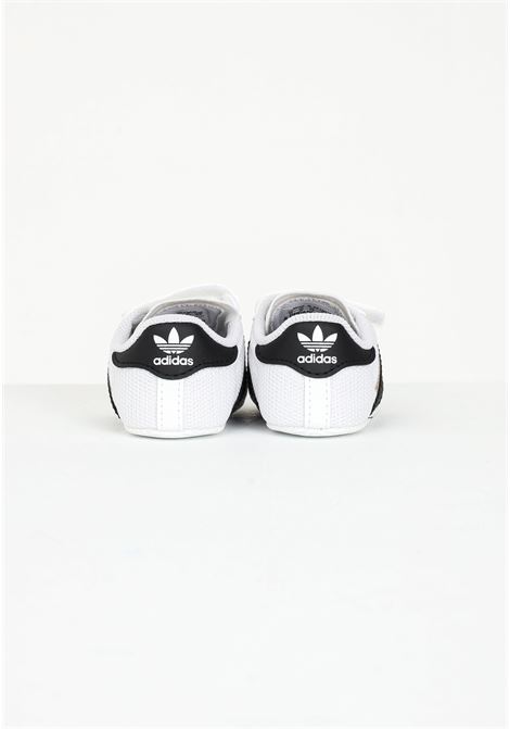 Sneakers Superstar da neonato bianca con dettagli iconici a contrasto ADIDAS ORIGINALS | Sneakers | S79916.