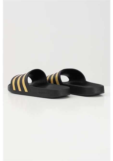 Adilette aqua black and gold men's and women's slippers ADIDAS PERFORMANCE | Slippers | EG1758.