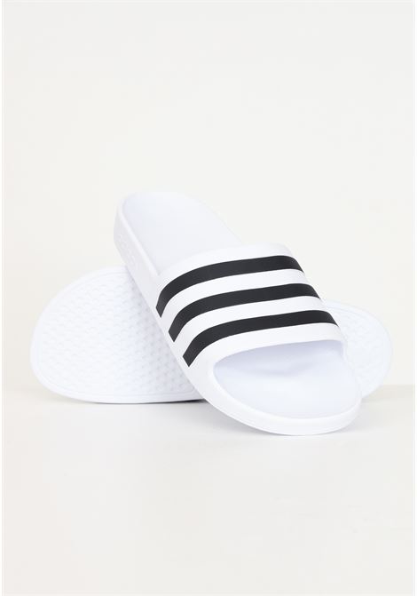 Adilette aqua black and white men's and women's slippers ADIDAS PERFORMANCE | F35539.