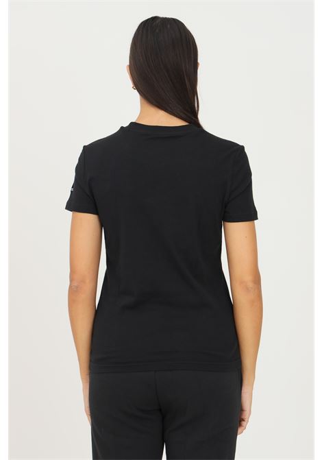 T-shirt da donna nera loungewear essentials slim con logo ADIDAS PERFORMANCE | GL0769.