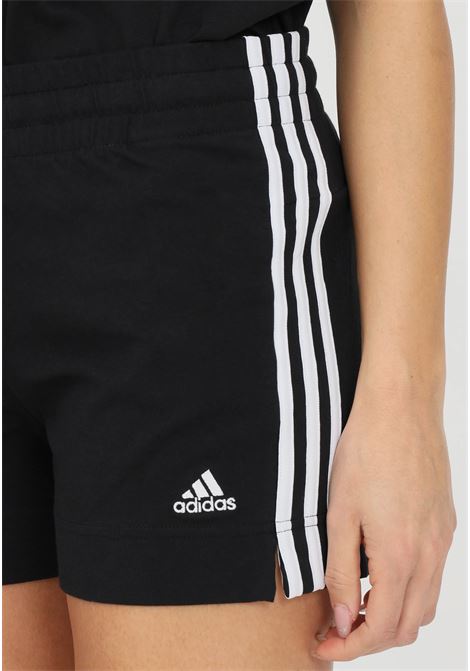 Shorts essentials slim 3-stripes nero da donna ADIDAS PERFORMANCE | Shorts | GM5523.