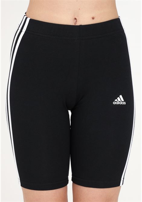 Essentials 3-stripes cycling shorts for women, black ADIDAS PERFORMANCE | Shorts | GR3866.