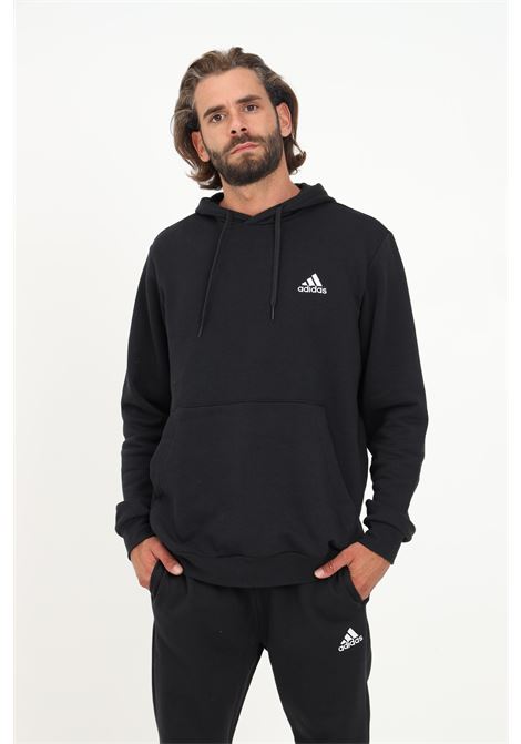 Black men's hooded sweatshirt with logo embroidery ADIDAS PERFORMANCE | Hoodie | GV5294.
