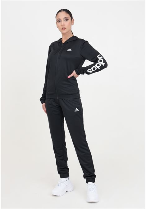Black women's linear tracksuit ADIDAS PERFORMANCE | Sport suits | HZ2258.