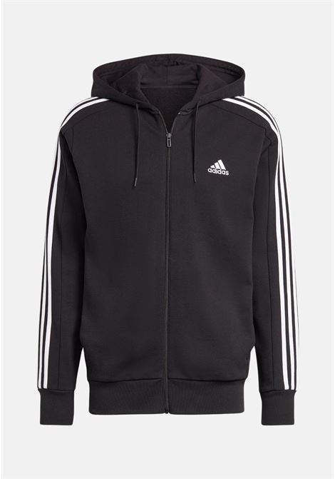 Essentials french terry men's black hooded sweatshirt ADIDAS PERFORMANCE | Hoodie | IC0433.