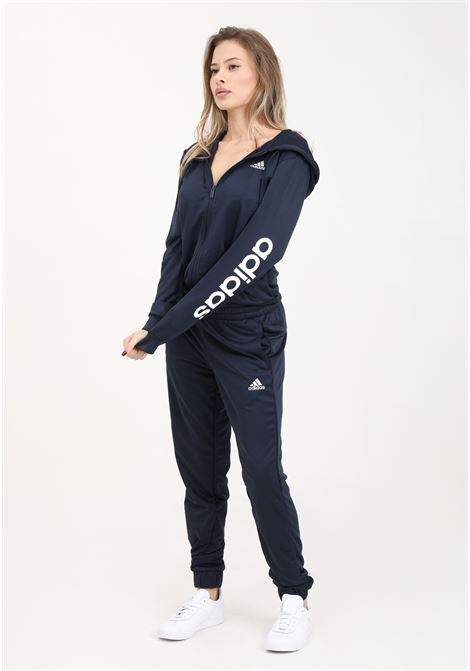 Linear blue and white women's tracksuit ADIDAS PERFORMANCE | Sport suits | IC3431.