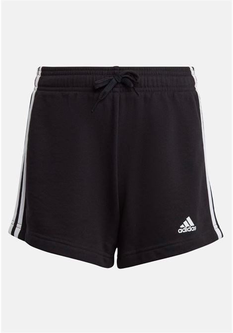 Essentials 3 stripes black and white boy shorts ADIDAS PERFORMANCE | IC3631.