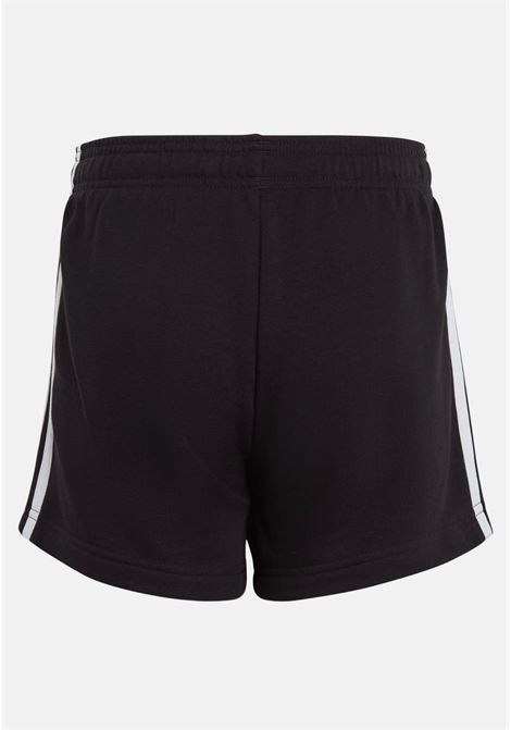 Shorts bambino bambina bianchi e neri Essentials 3 stripes ADIDAS PERFORMANCE | Shorts | IC3631.