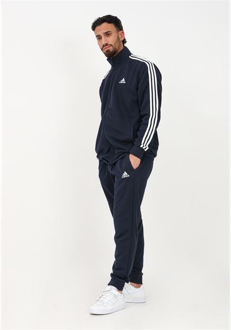 Basic 3-Stripes French Terry men's blue tracksuit ADIDAS PERFORMANCE | Sport suits | IC6765.