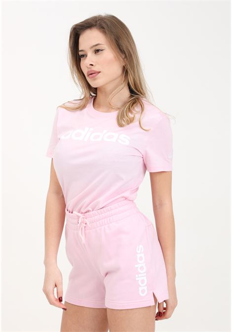 Shorts da donna rosa essential linear ADIDAS PERFORMANCE | IC6877.