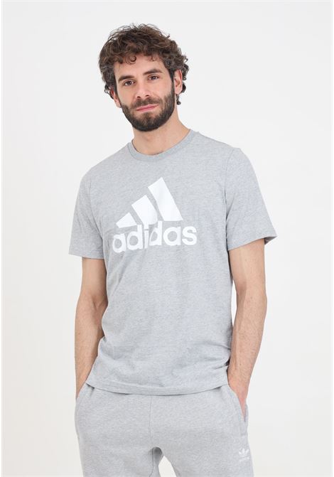 Gray men's t-shirt with maxi logo on the front ADIDAS PERFORMANCE | T-shirt | IC9350.