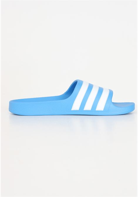 White and blue children's slippers Adilette aqua k ADIDAS PERFORMANCE | Slippers | ID2621.