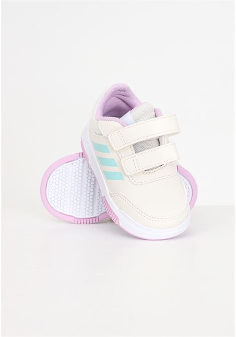 Tensaur sport 2.0 cf k white, pink, beige and water green newborn sneakers ADIDAS PERFORMANCE | IG8803.