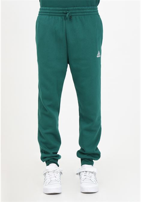 Pantalone sportivo da uomo verde Essentials Fleece Regular Tapered ADIDAS PERFORMANCE | Pantaloni | IJ8892.