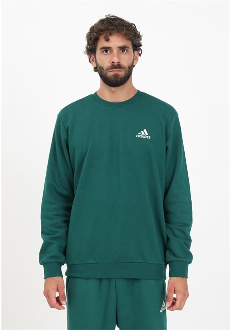 Essentials Fleece men's green crewneck sweatshirt ADIDAS PERFORMANCE | Hoodie | IJ8893.