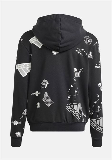 Black brand love zip children's sweatshirt ADIDAS PERFORMANCE | Hoodie | IN3300.