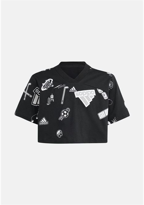 JG BLUV CR T black girl t-shirt ADIDAS PERFORMANCE | T-shirt | IN3301.
