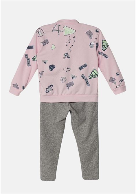 Little brand love pink and gray girl's tracksuit ADIDAS PERFORMANCE | Sport suits | IN3304.