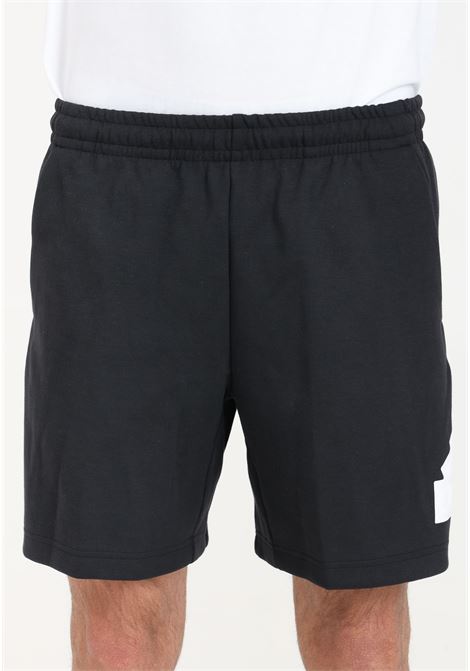 Black men's shorts with white Future Icons logo patch ADIDAS PERFORMANCE | Shorts | IN3320.