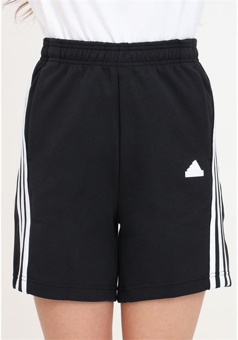 Black 3 stripes women's shorts ADIDAS PERFORMANCE | Shorts | IP1543.