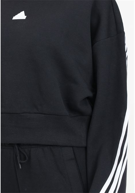 Future icons 3 stripes black and white women's sweatshirt ADIDAS PERFORMANCE | Hoodie | IP1549.