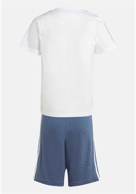 White and blue Essentials 3 stripes baby girl outfit ADIDAS PERFORMANCE |  | IQ4091.
