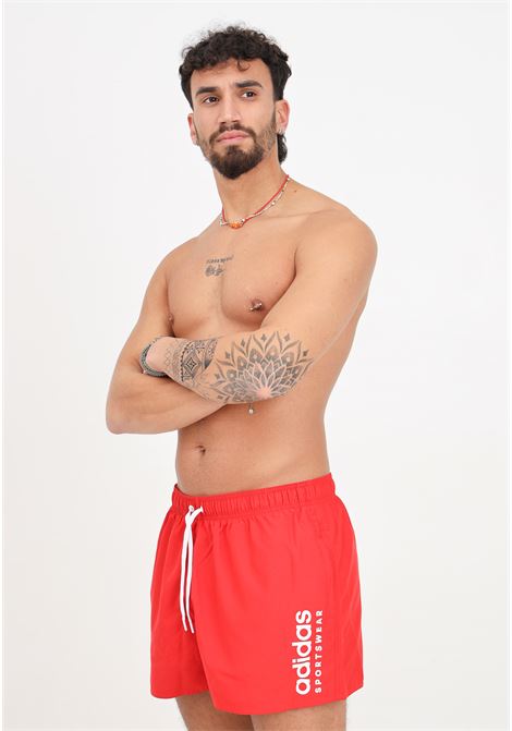 Shorts mare da uomo rossi essential logo clx ADIDAS PERFORMANCE | Beachwear | IR6224.