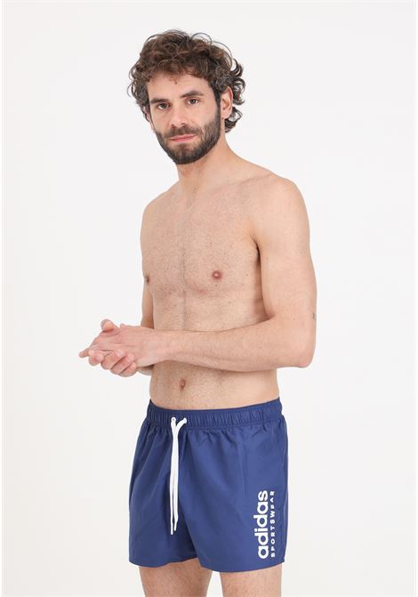 Essentials logo clx blue men's swim shorts ADIDAS PERFORMANCE | IR6225.