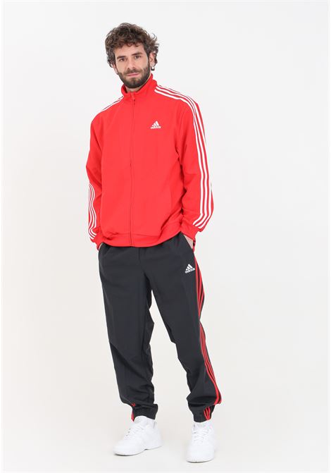 White black and red Woven 3-stripes men's tracksuit ADIDAS PERFORMANCE | IR8199.