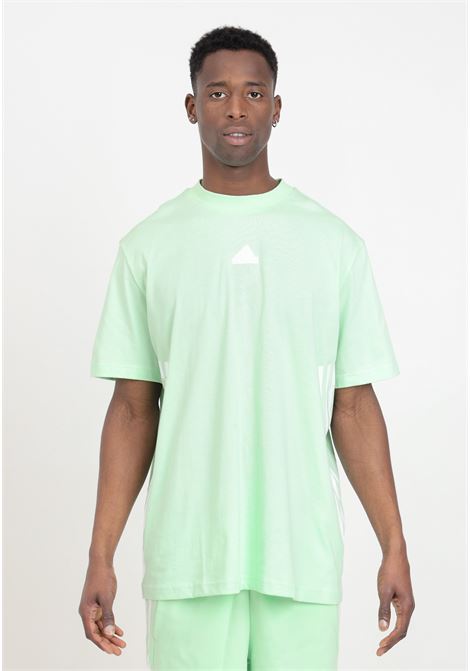 T-shirt da uomo verde e bianca Future Icons 3 stripes ADIDAS PERFORMANCE | T-shirt | IR9169.