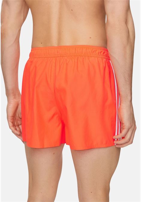 Shorts mare da uomo rosso fluo 3 stripes clx ADIDAS PERFORMANCE | Beachwear | IS2053.