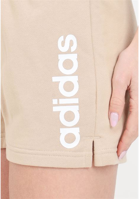 Beige women's shorts W lin ft sho ADIDAS PERFORMANCE | Shorts | IS2079.