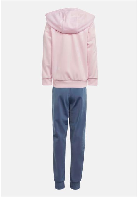 Pink and blue girl's tracksuit lk 3 stripes shiny ts ADIDAS PERFORMANCE | Sport suits | IS2456.