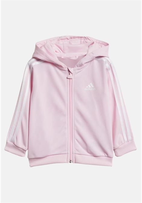Tuta neonato rosa e blu Essentials shiny hooded track suit ADIDAS PERFORMANCE | IS2501.