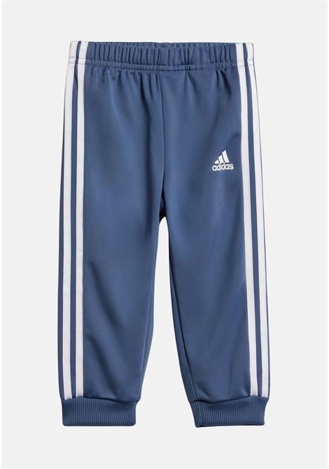 Pink and blue baby tracksuit Essentials shiny hooded track suit ADIDAS PERFORMANCE | IS2501.