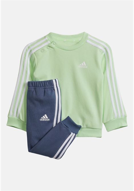 Green and blue Essentials 3-stripes baby tracksuit ADIDAS PERFORMANCE | Sport suits | IS2506.