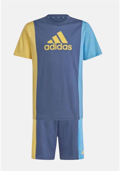 Blue, light blue and yellow baby girl outfit ADIDAS PERFORMANCE | IS2552.