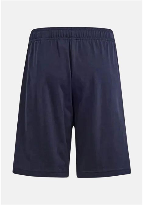 Midnight blue boy shorts with logo print ADIDAS PERFORMANCE | Shorts | IS2595.