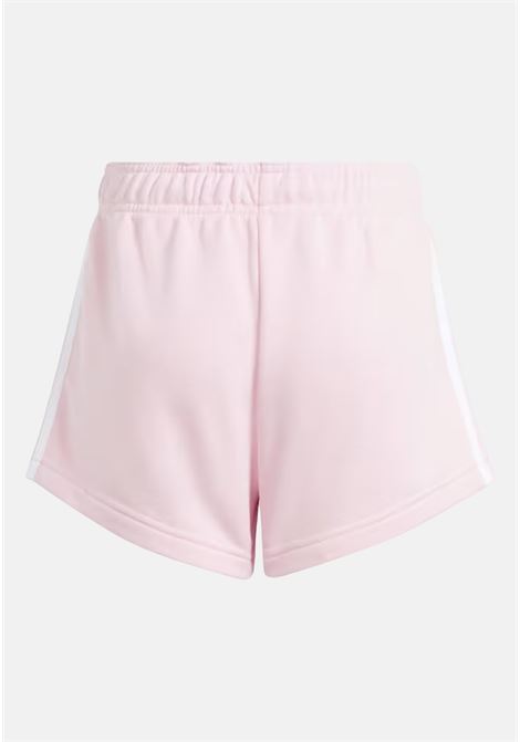 Pink sports shorts for girls ESSENTIALS 3-STRIPES ADIDAS PERFORMANCE | Shorts | IS2625.