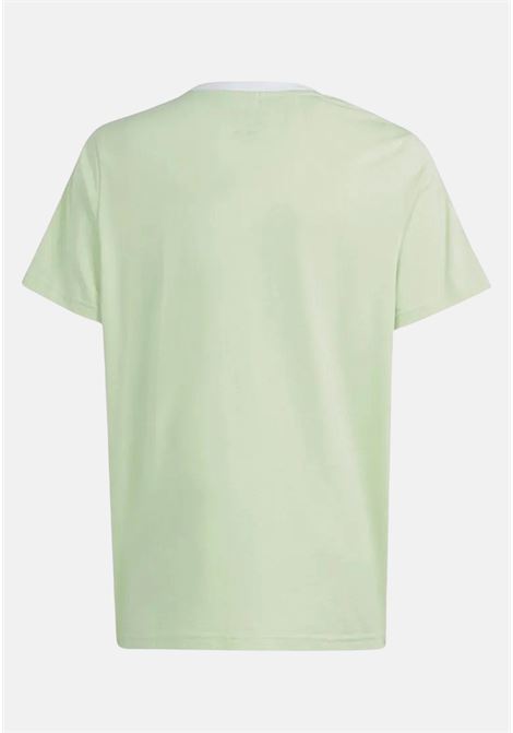 T-shirt bambino bambina verde e bianca Essentials 3-stripes ADIDAS PERFORMANCE | T-shirt | IS2630.