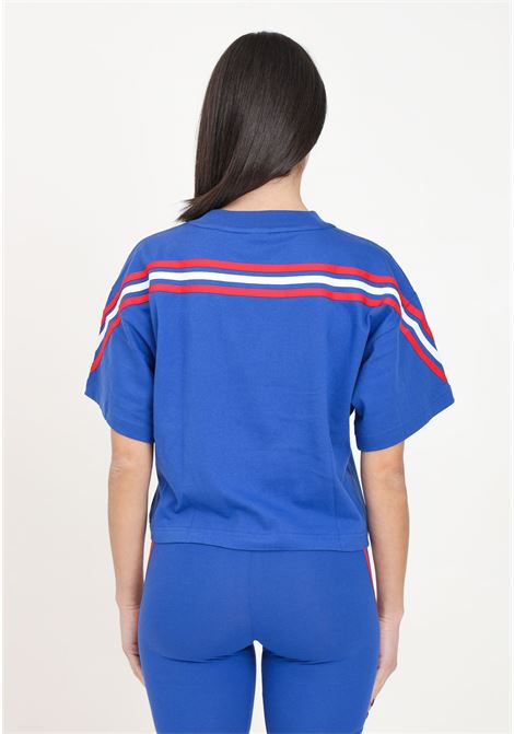 3 stripes future icons women's t-shirt blue ADIDAS PERFORMANCE | T-shirt | IS8340.
