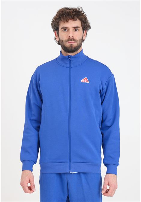 Electric blue men's sweatshirt Future icons badge of sport ADIDAS PERFORMANCE | IS9595.