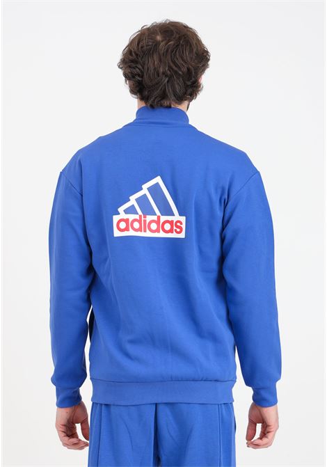 Electric blue men's sweatshirt Future icons badge of sport ADIDAS PERFORMANCE | Hoodie | IS9595.