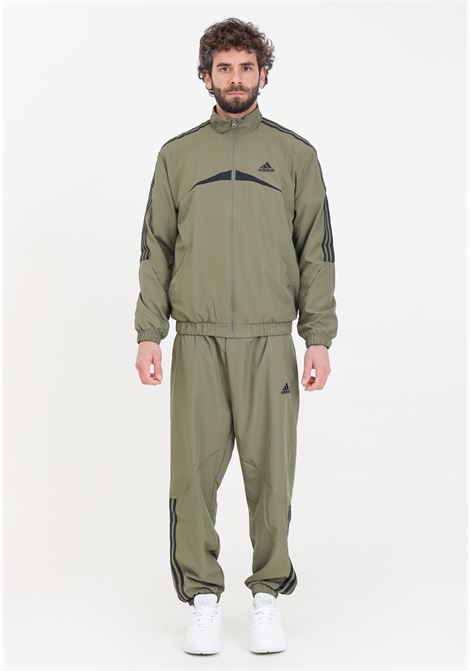 Tuta da uomo verde militare e nera Sportswear ADIDAS PERFORMANCE | IT4021.