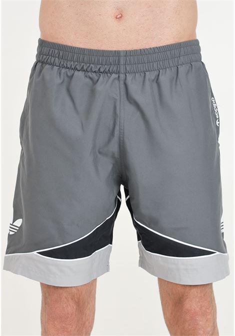 Shorts mare da uomo grigi e neri Clrdo ADIDAS PERFORMANCE | Beachwear | IT8634.